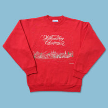 Vintage Williamsburg Christmas Sweater Small 