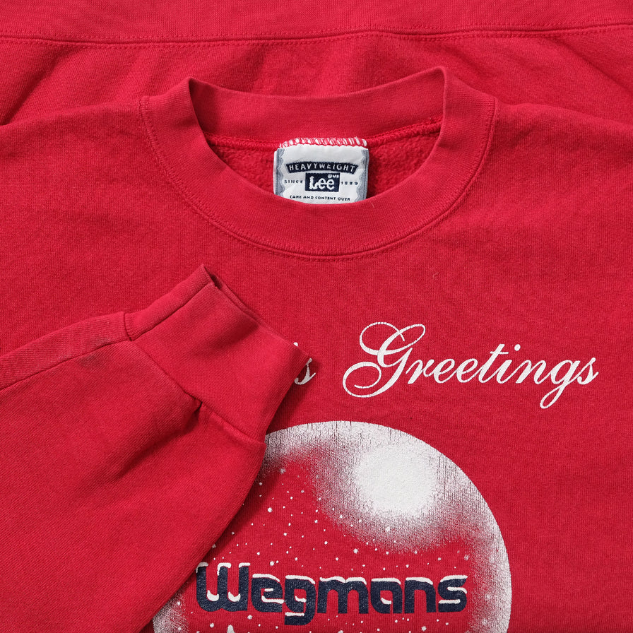 Vintage Wegmans Season's Greetings Sweater Medium 