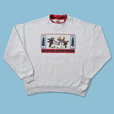 Vintage Penguins Sweater Large 