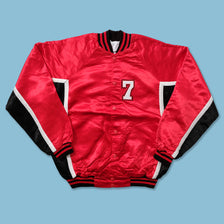 Vintage Satin Varsity Jacket Large 