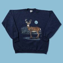 Vintage Deer Sweater Large 