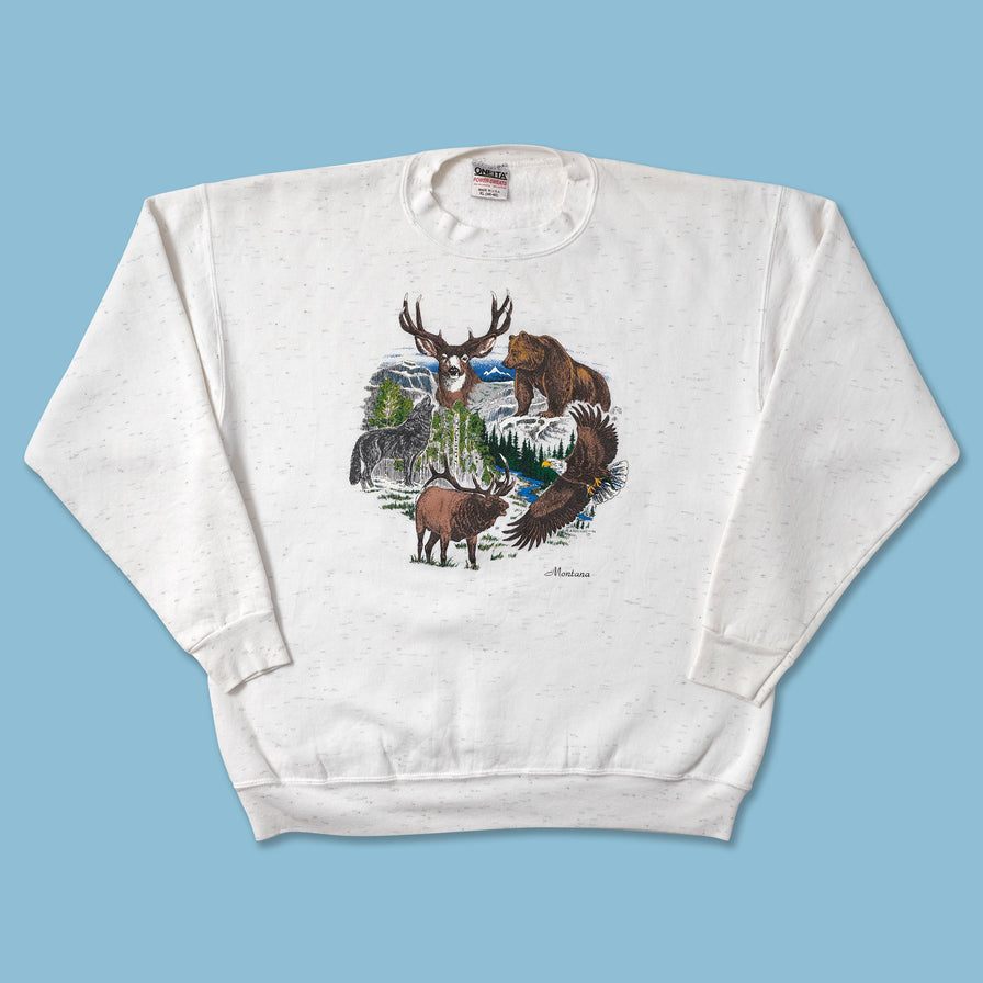Vintage Montana Wildlife Sweater Large - Double Double Vintage