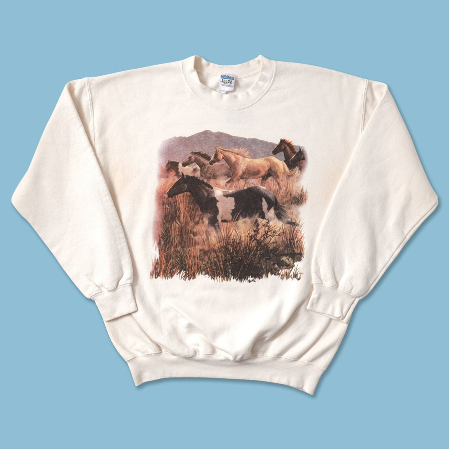 Vintage Horses Sweater Large - Double Double Vintage