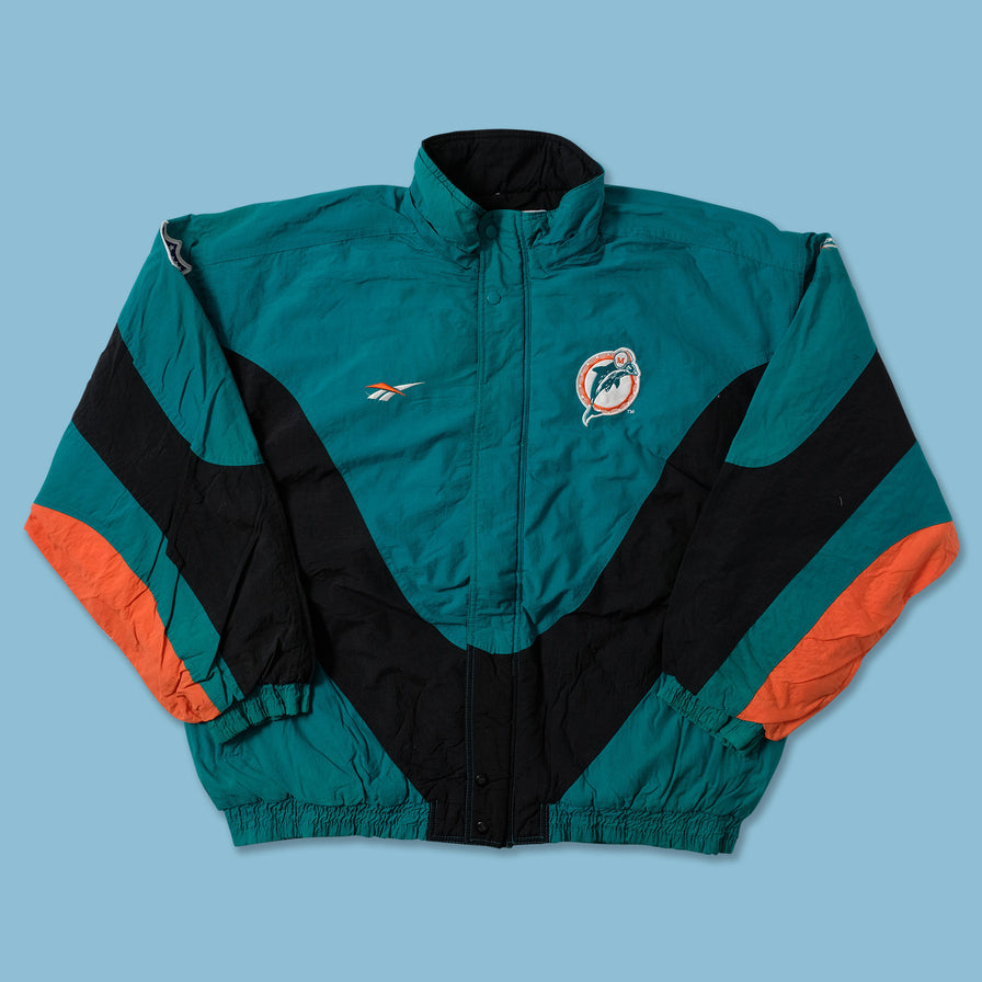 Vintage Reebok Miami Dolphins Padded Jacket XXL - Double Double Vintage