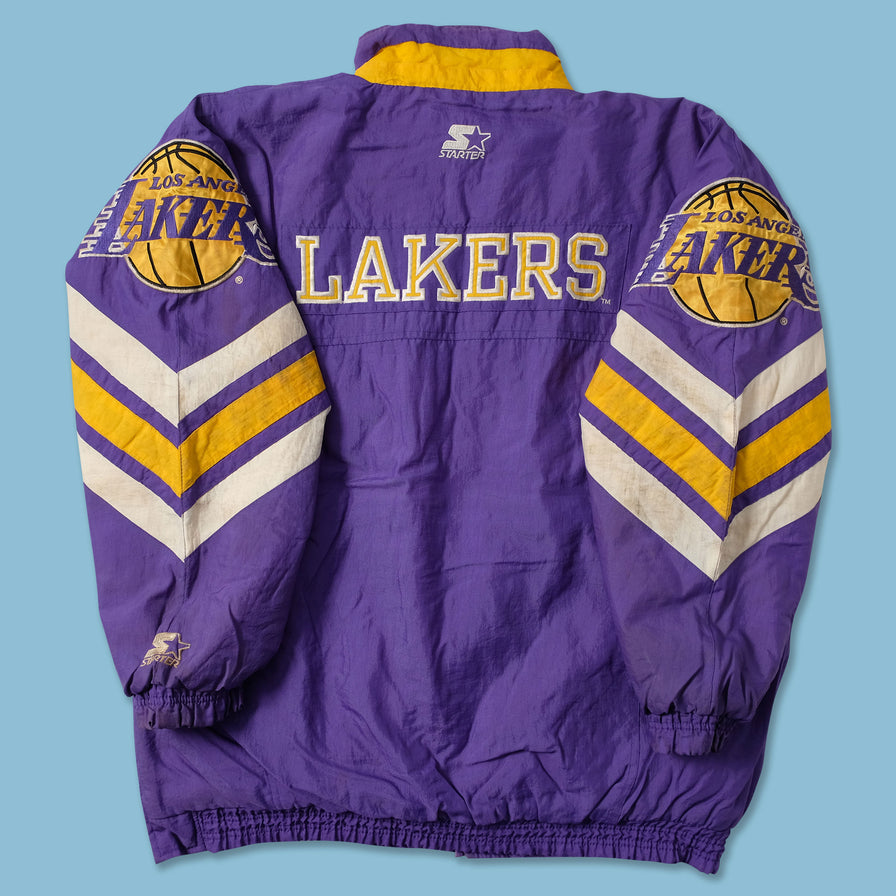 Vintage Starter Los Angeles Lakers Padded Jacket XLarge - Double Double Vintage