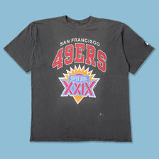 1995 Starter San Francisco 49ers Super Bowl T-Shirt XLarge - Double Double Vintage