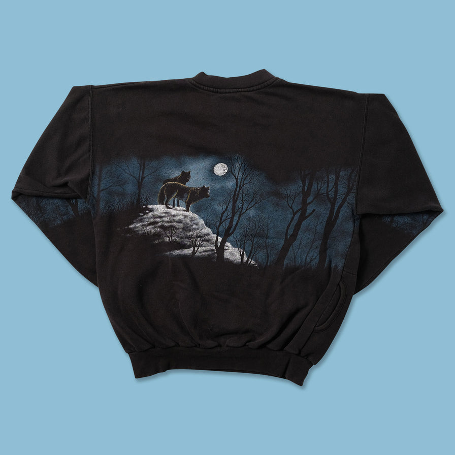 Vintage Wolves Sweater Small - Double Double Vintage