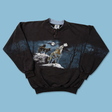 Vintage Wolves Sweater Small - Double Double Vintage