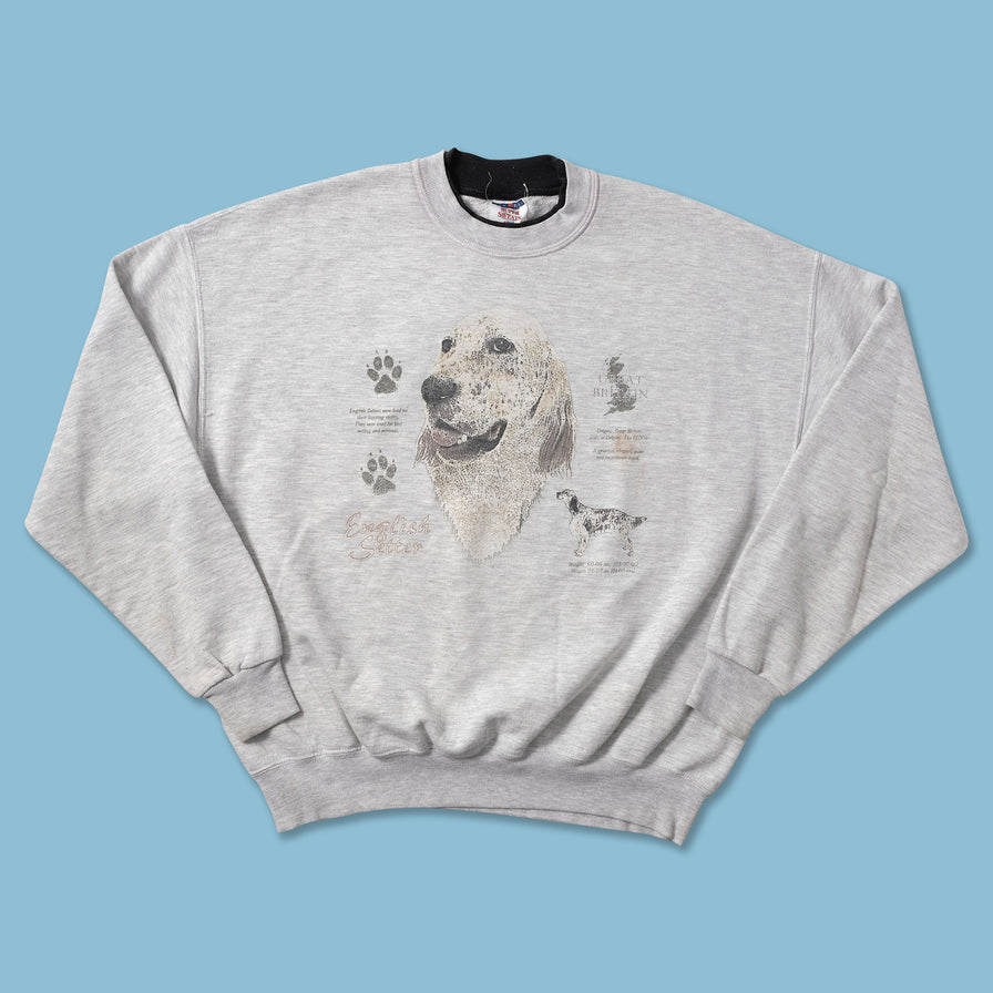 Vintage English Setter Sweater Large - Double Double Vintage