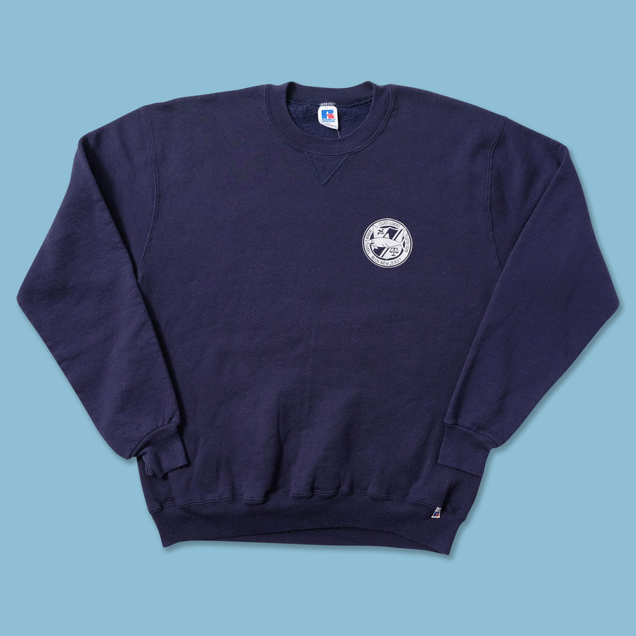 Vintage Russell Athletic Coast Guard Sweater Medium