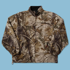 Vintage Real Tree Camo Fleece Jacket Large - Double Double Vintage