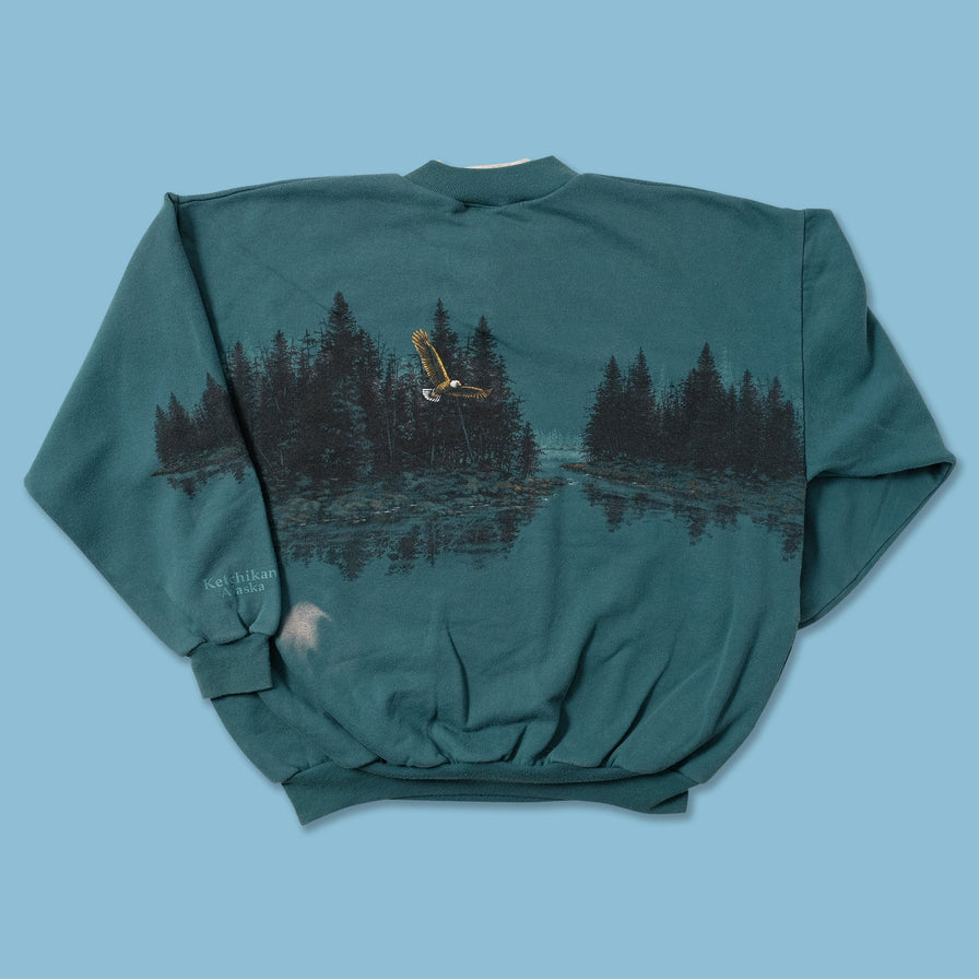 Vintage Eagle Habitat Sweater Large - Double Double Vintage