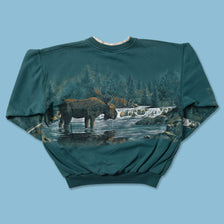 Vintage Moose Sweater Small