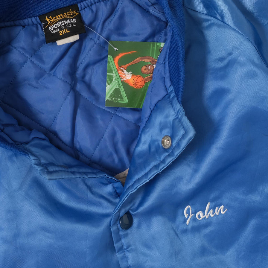 Vintage Biker Padded College Jacket XLarge 