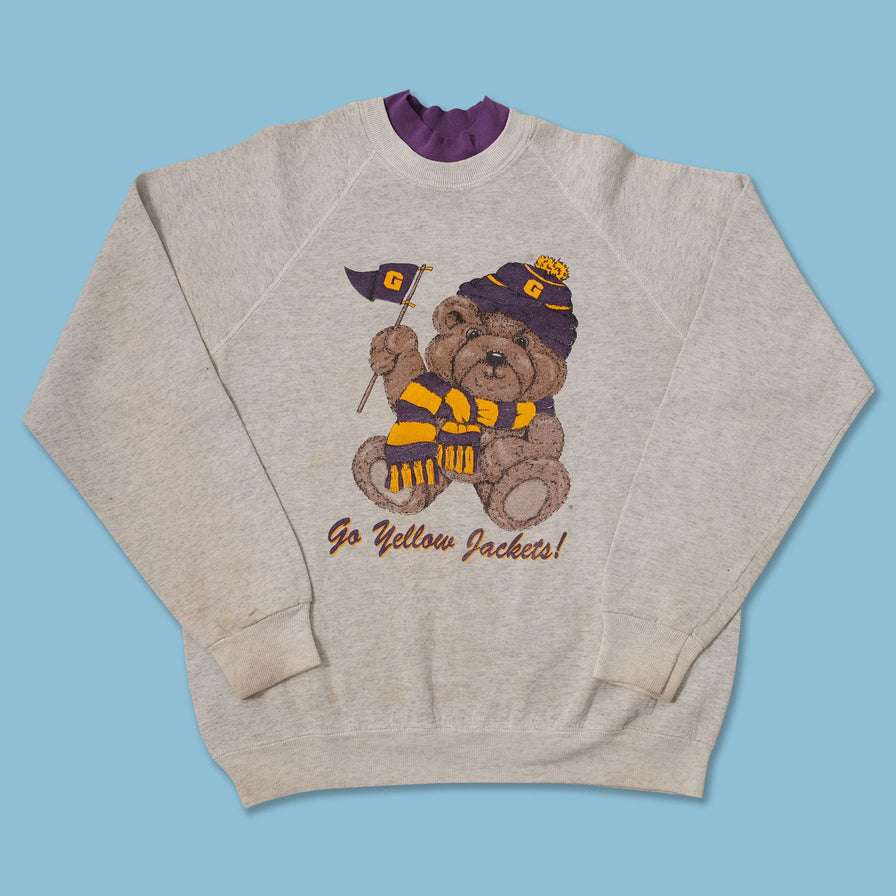 Vintage Yellow Jackets Sweater Medium 