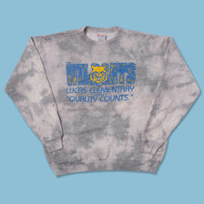 Vintage Wildcats Tie Dye Sweater Medium 