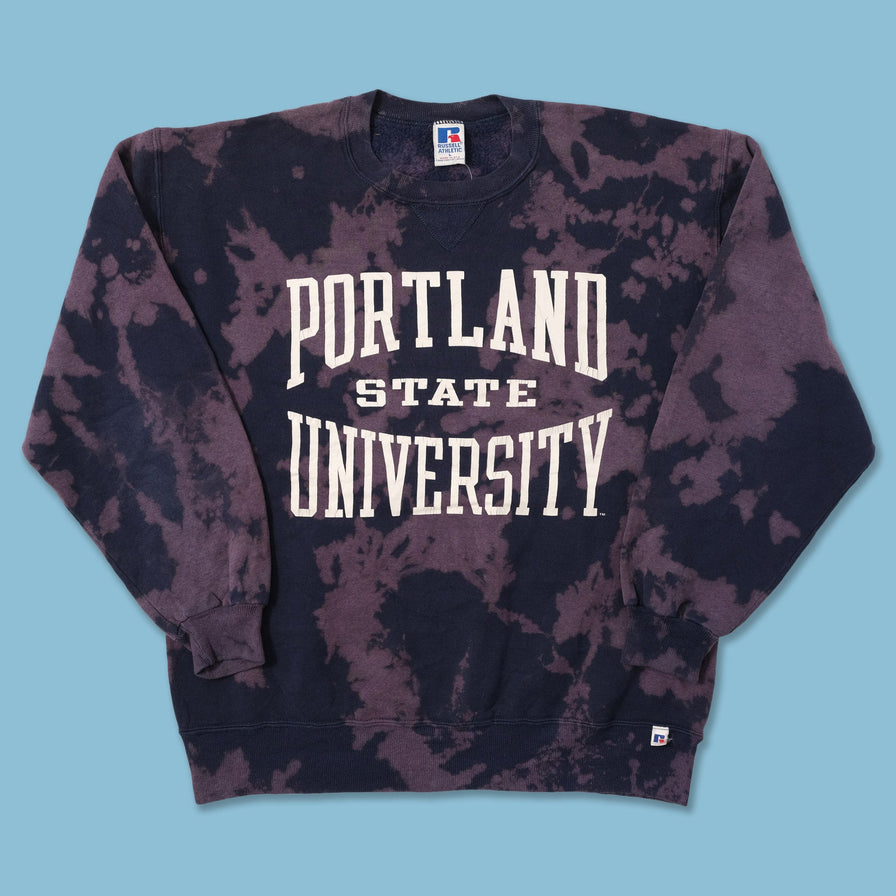 Vintage Portland State Tie Dye Sweater Large 