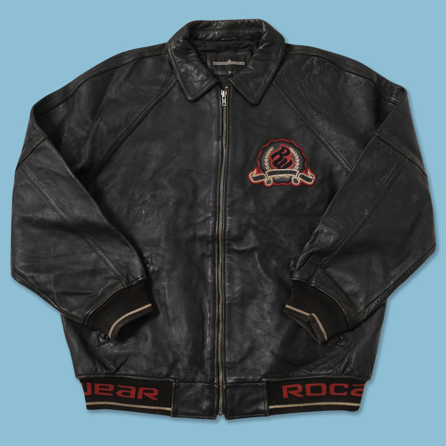 Vintage Rocawear Leather Jacket XXL kaufen – Double Double Vintage