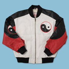 Vintage Ying Yang Leather Jacket Medium 