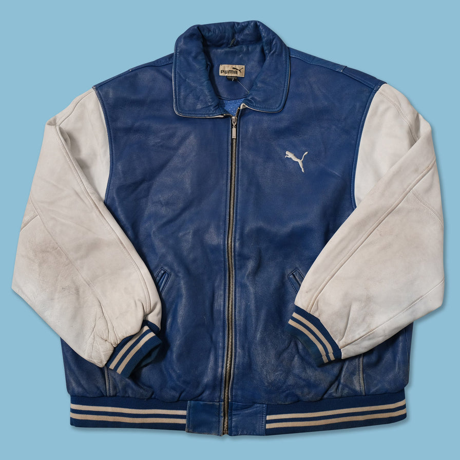 Vintage Puma Leather Jacket XXL 