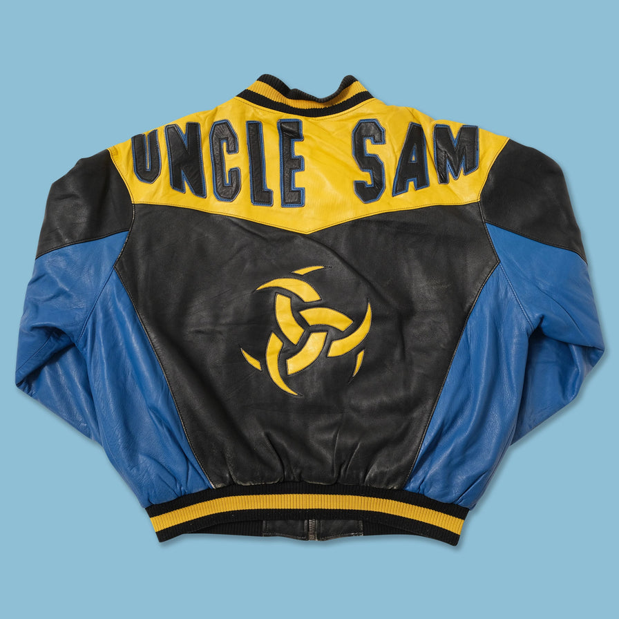 Vintage Uncle Sam Leather Jacket Medium 