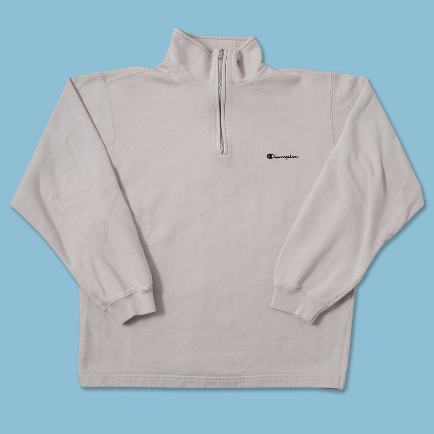 Vintage Champion Q-Zip Sweater Large 
