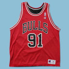 Vintage Champion Chicago Bulls Rodman Jersey Large 
