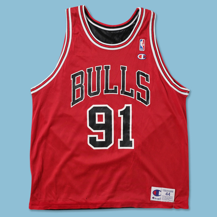Vintage Champion Chicago Bulls Rodman Jersey Large 