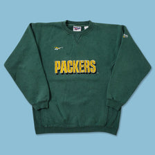Vintage Reebok Greenbay Packers Sweater Medium 