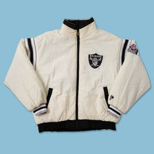 Vintage Pro Player Oakland Raiders Reversible Jacket Large 