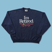 Vintage Retirement Sweater Large 