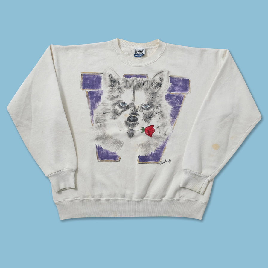 Vintage Washington Huskies Sweater Large 