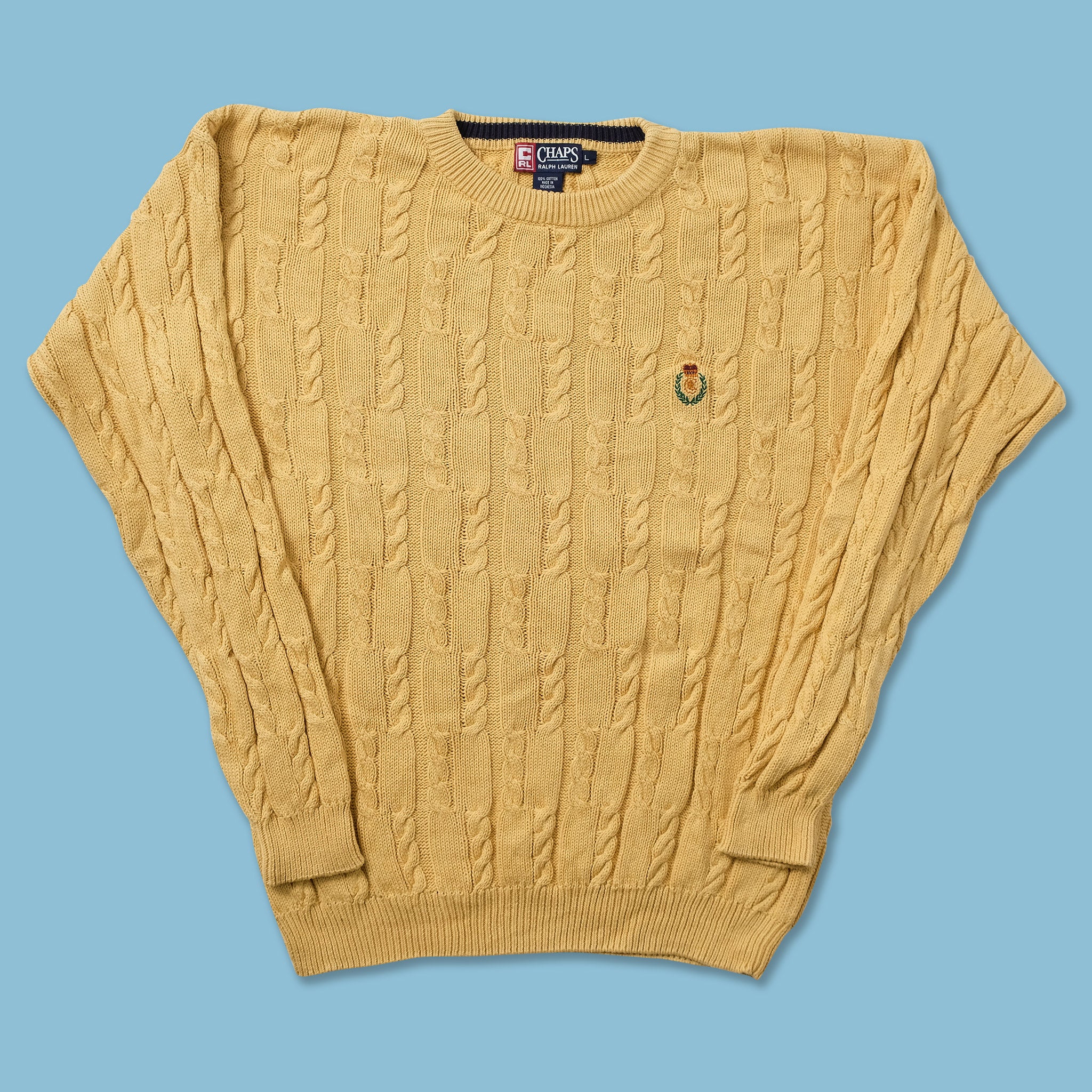 Vintage Chaps By Ralph Lauren Knit Sweater Large | Double Double