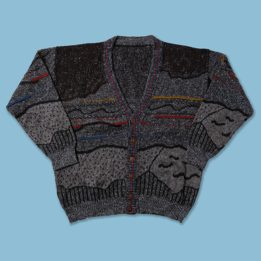 Vintage Knit Cardigan Large - Double Double Vintage