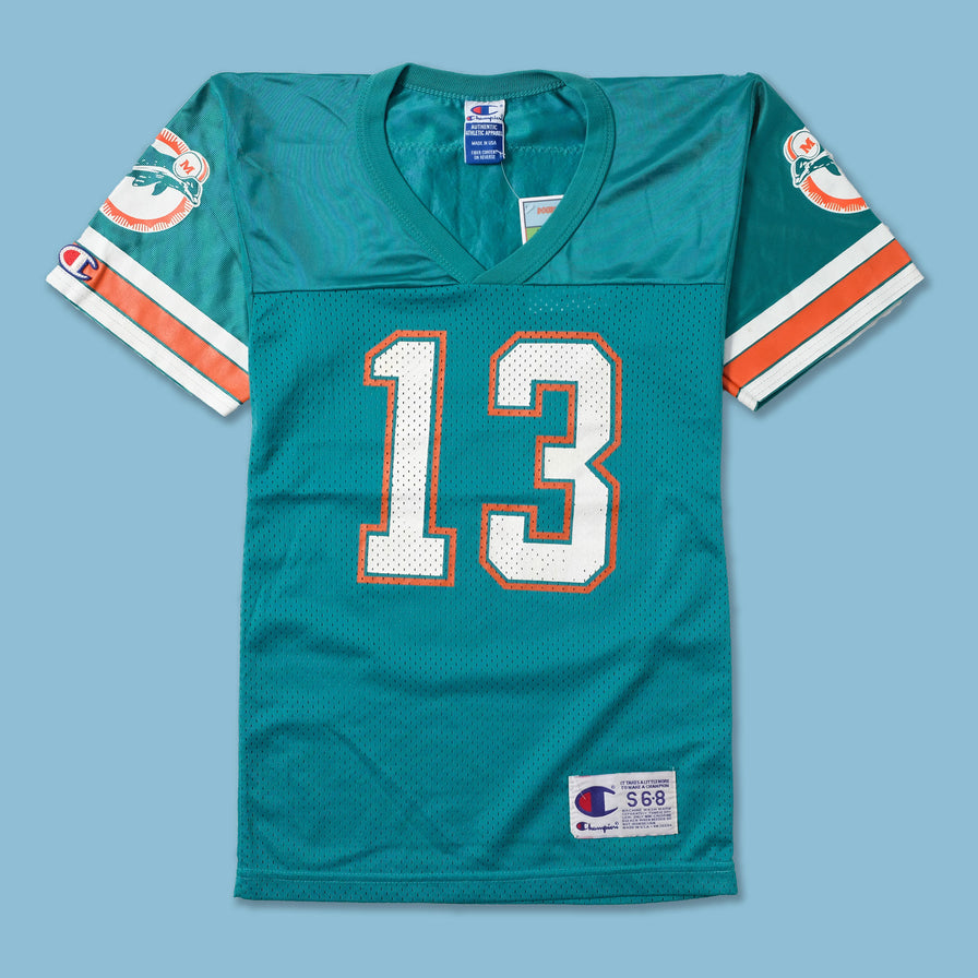 Women's Champion Miami Dolphins Jersey Small - Double Double Vintage