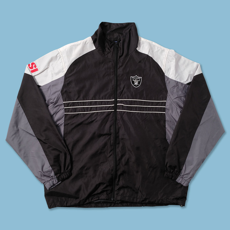 Reebok Oakland Raiders Track Jacket Large - Double Double Vintage