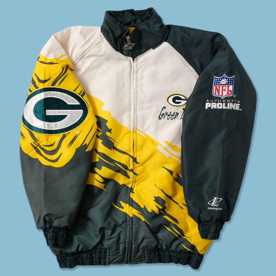 Vintage Greenbay Packers Padded Jacket Small - Double Double Vintage