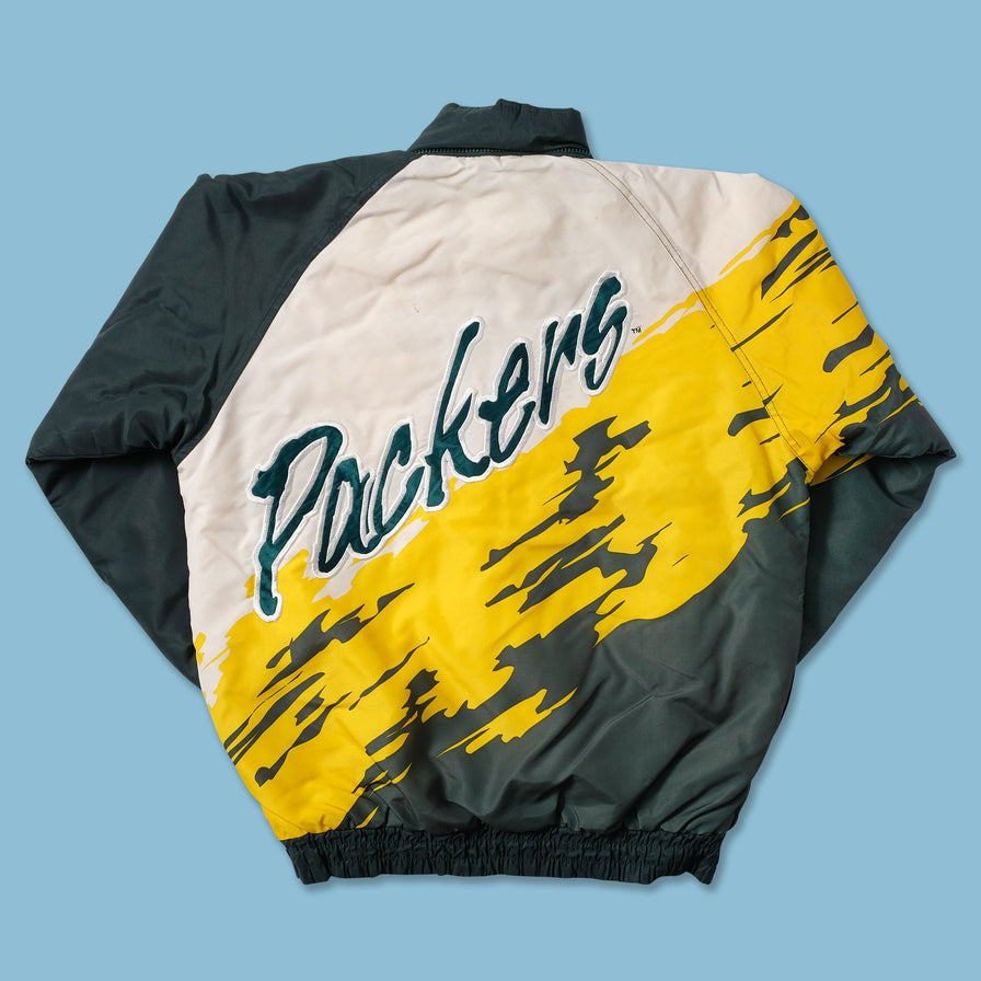 Vintage Greenbay Packers Padded Jacket Small - Double Double Vintage
