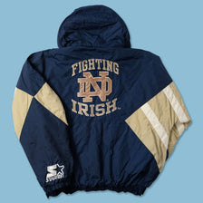 Vintage Starter Notre Dame Anorak Large - Double Double Vintage