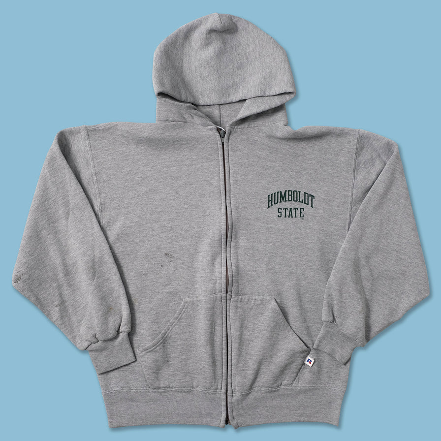 Vintage Russell Athletic Humboldt State Zip Hoody Medium - Double Double Vintage