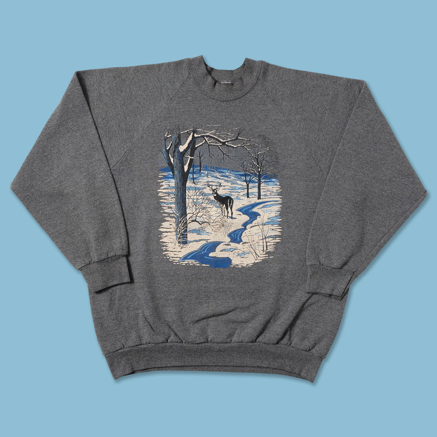 Vintage Deer Sweater Medium - Double Double Vintage