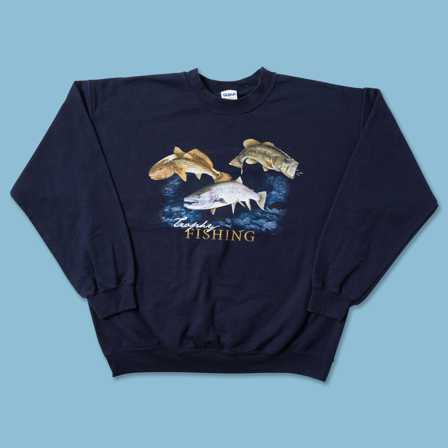 Vintage Fishing Sweater Medium - Double Double Vintage