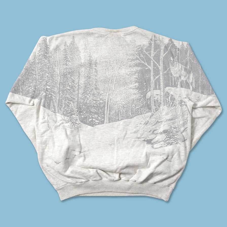 Vintage Wolves Sweater XLarge - Double Double Vintage