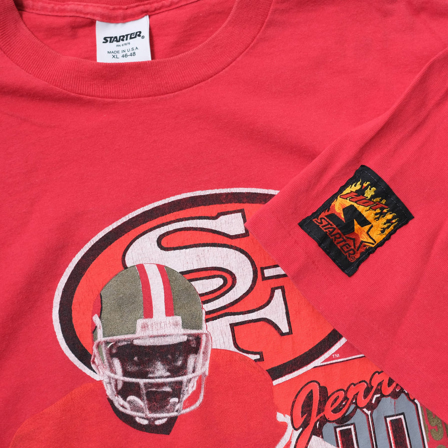 Vintage 1991 Starter Jerry Rice 49ers T-Shirt XLarge