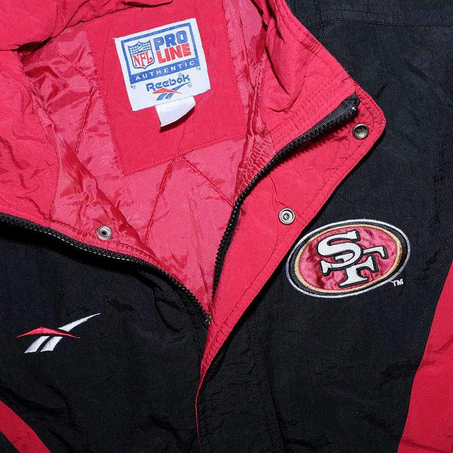 Vintage Reebok San Francisco 49ers Padded Jacket XLarge