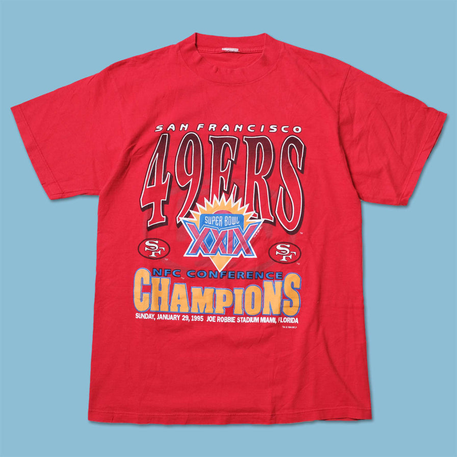 Vintage 1995 San Francisco 49ers Super Bowl T-Shirt Large / XLarge