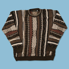 Vintage Coogi Style Knit Sweater Large 