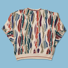 Vintage Coogi Style Knit Sweater Medium 