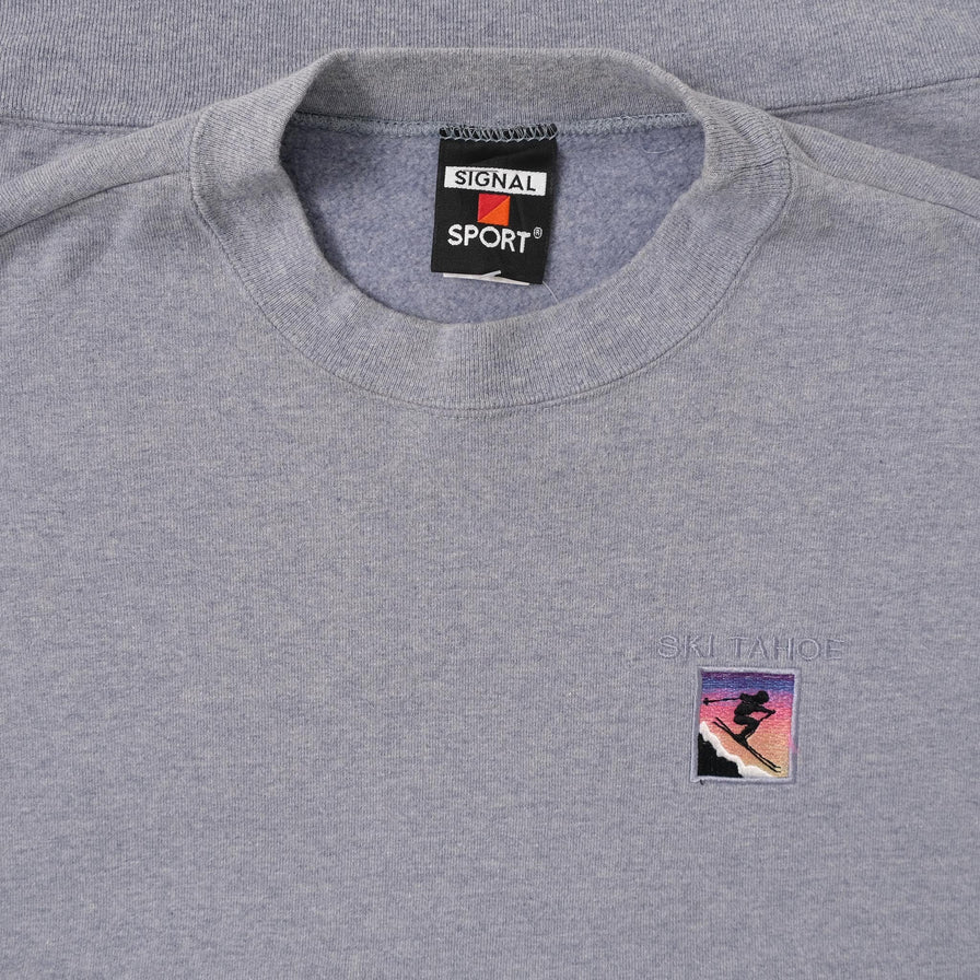 Vintage Ski Tahoe Sweater XLarge 