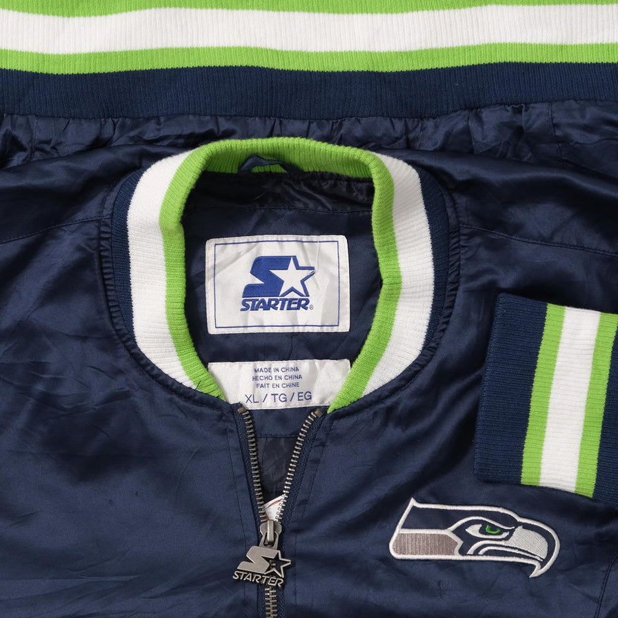 Vintage Starter Seattle Seahawks Light College Jacket Medium 